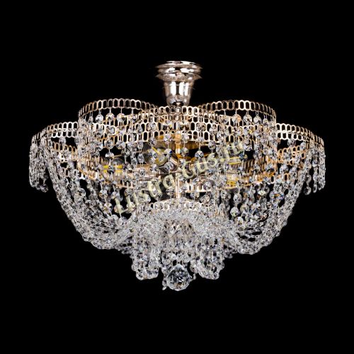 Люстра Лотос Пион с подвесом в Симферополе Гусь Хрустальный