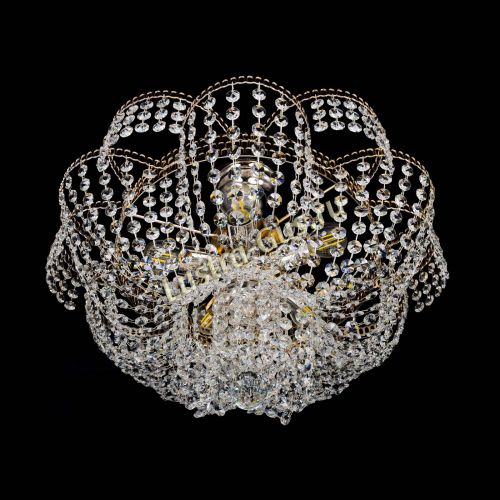 Люстра Лотос Пион с подвесом в Симферополе Гусь Хрустальный