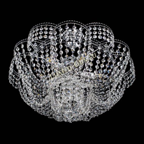 Люстра Лотос Пион с подвесом в Симферополе Гусь Хрустальный