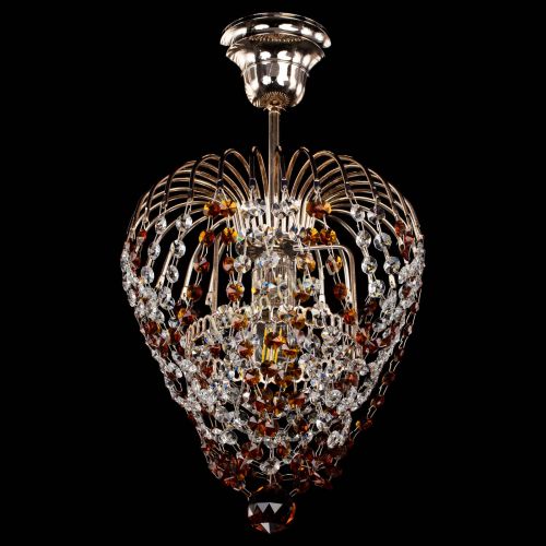 Люстра Малинка обтикон чайная в Симферополе Гусь Хрустальный