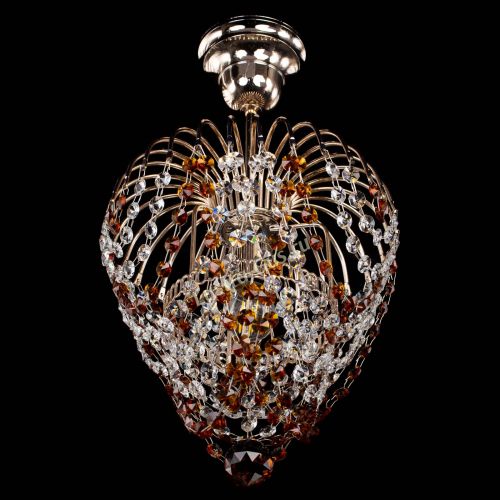 Люстра Малинка обтикон чайная в Симферополе Гусь Хрустальный