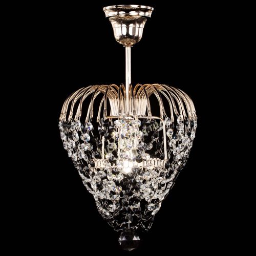 Люстра Малинка обтикон черная в Симферополе Гусь Хрустальный