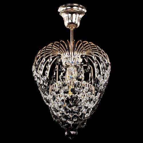 Люстра Малинка обтикон черная в Симферополе Гусь Хрустальный