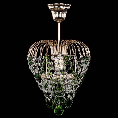 Люстра Малинка обтикон зеленая в Симферополе Гусь Хрустальный