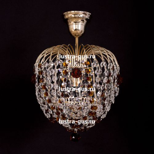 Люстра Малинка шар чайная в Симферополе Гусь Хрустальный
