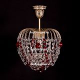 Люстра Малинка шар красная в Симферополе