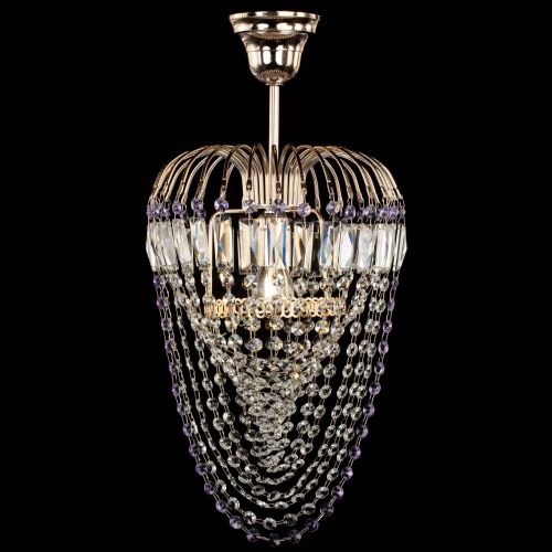 Люстра Малинка Водоворот фиолетовая в Симферополе Гусь Хрустальный