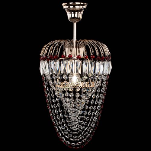 Люстра Малинка Водоворот красная в Симферополе Гусь Хрустальный