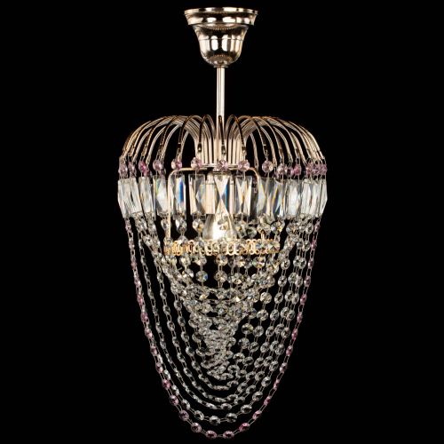 Люстра Малинка Водоворот розовая в Симферополе Гусь Хрустальный