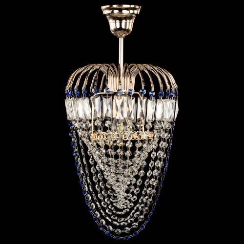 Люстра Малинка Водоворот синяя в Симферополе Гусь Хрустальный
