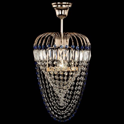 Люстра Малинка Водоворот синяя в Симферополе Гусь Хрустальный
