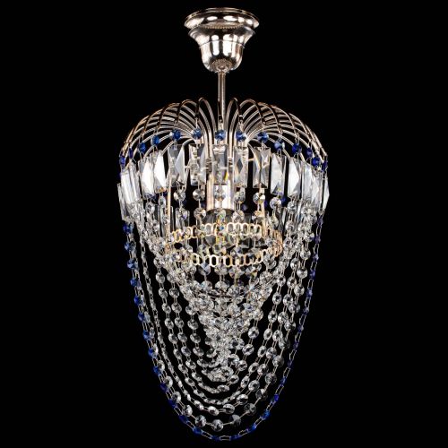 Люстра Малинка Водоворот синяя в Симферополе Гусь Хрустальный