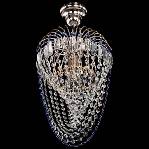 Люстра Малинка Водоворот синяя в Симферополе Гусь Хрустальный