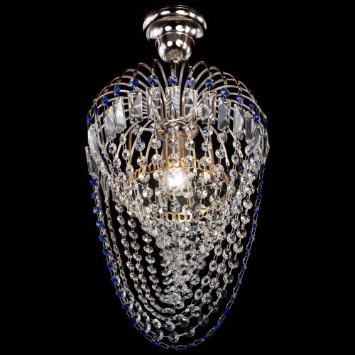 Люстра Малинка Водоворот синяя в Симферополе Гусь Хрустальный