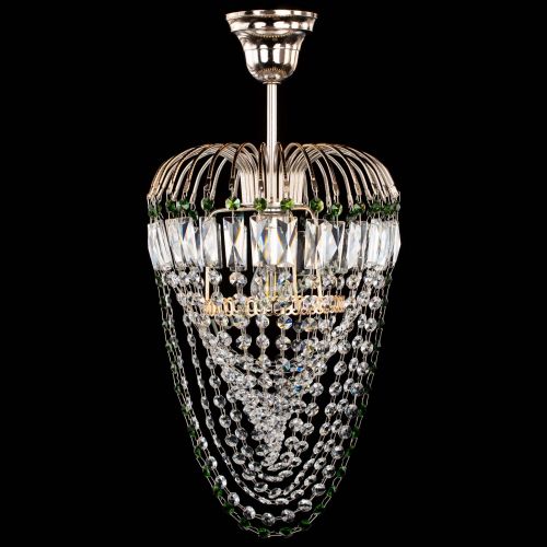 Люстра Малинка Водоворот зеленая в Симферополе Гусь Хрустальный