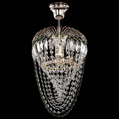 Люстра Малинка Водоворот зеленая в Симферополе Гусь Хрустальный