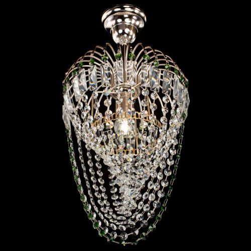 Люстра Малинка Водоворот зеленая в Симферополе Гусь Хрустальный