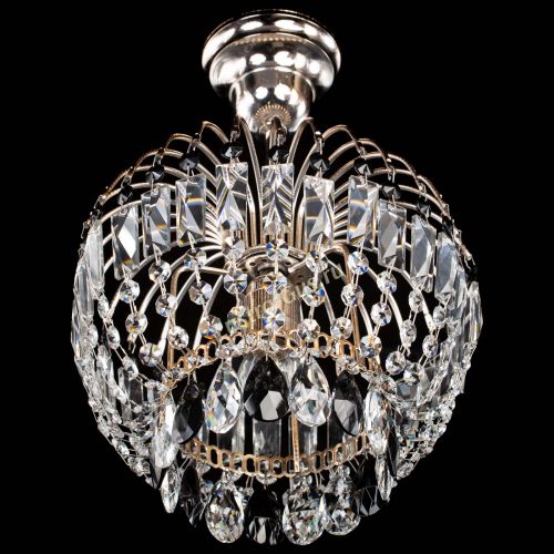 Люстра Малинка черная в Симферополе Гусь Хрустальный