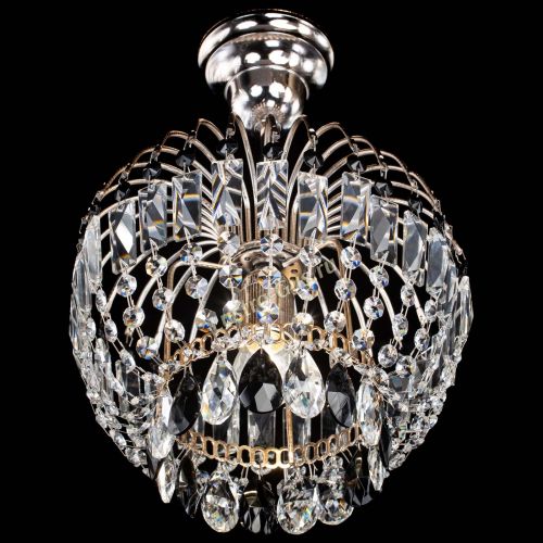 Люстра Малинка черная в Симферополе Гусь Хрустальный