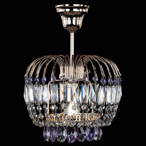 Люстра Малинка фиолетовая в Симферополе Гусь Хрустальный