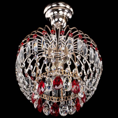 Люстра Малинка красная в Симферополе Гусь Хрустальный