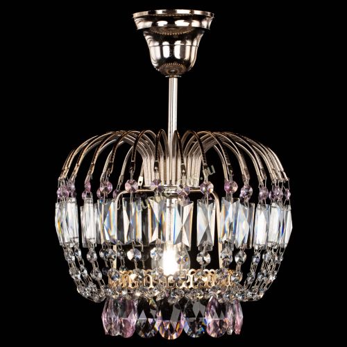 Люстра Малинка розовая в Симферополе Гусь Хрустальный