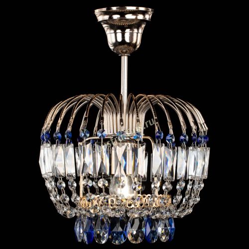 Люстра Малинка синяя в Симферополе Гусь Хрустальный