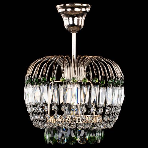 Люстра Малинка зеленая в Симферополе Гусь Хрустальный