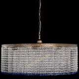 Люстра Милан капель №10 под бронзу синяя с подвесом в Симферополе