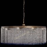 Люстра Милан капель №10 под бронзу синяя с подвесом в Симферополе