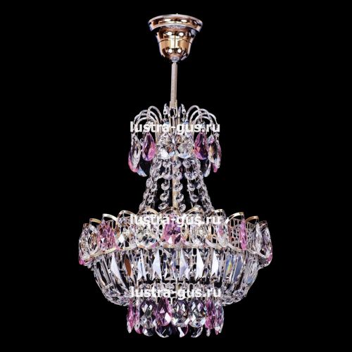 Люстра Натали малая цветная в Симферополе Гусь Хрустальный