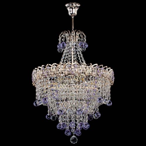 Люстра Натали Софья фиолетовая в Симферополе Гусь Хрустальный