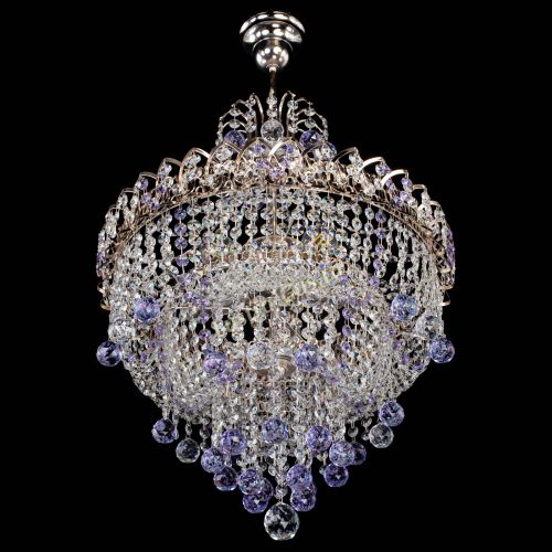 Люстра Натали Софья фиолетовая в Симферополе Гусь Хрустальный