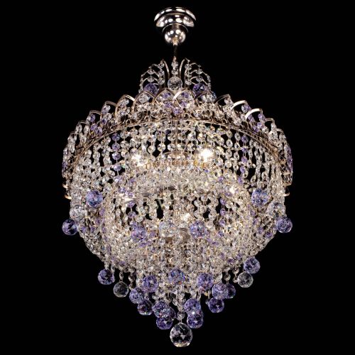 Люстра Натали Софья фиолетовая в Симферополе Гусь Хрустальный