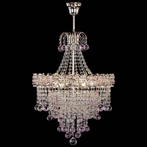 Люстра Натали Софья розовая в Симферополе Гусь Хрустальный