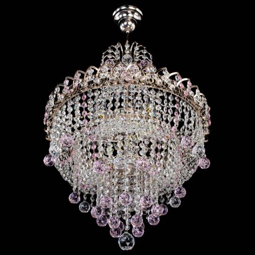 Люстра Натали Софья розовая в Симферополе Гусь Хрустальный