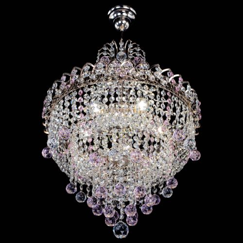 Люстра Натали Софья розовая в Симферополе Гусь Хрустальный