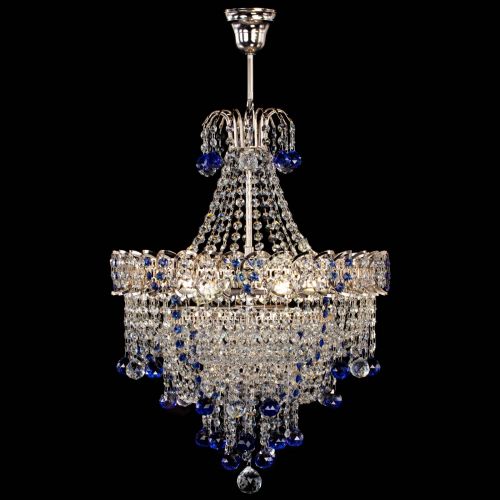 Люстра Натали Софья синяя в Симферополе Гусь Хрустальный