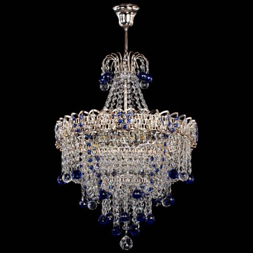 Люстра Натали Софья синяя в Симферополе Гусь Хрустальный