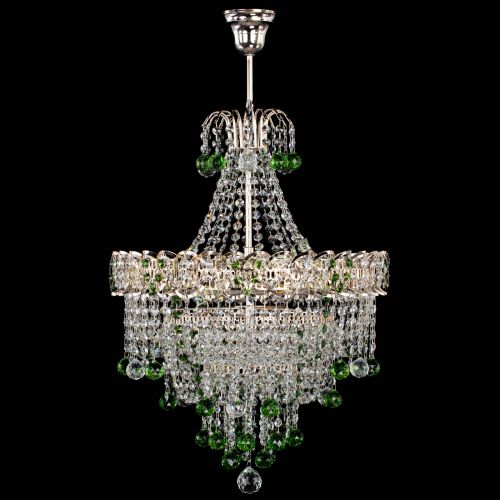 Люстра Натали Софья зеленая в Симферополе Гусь Хрустальный