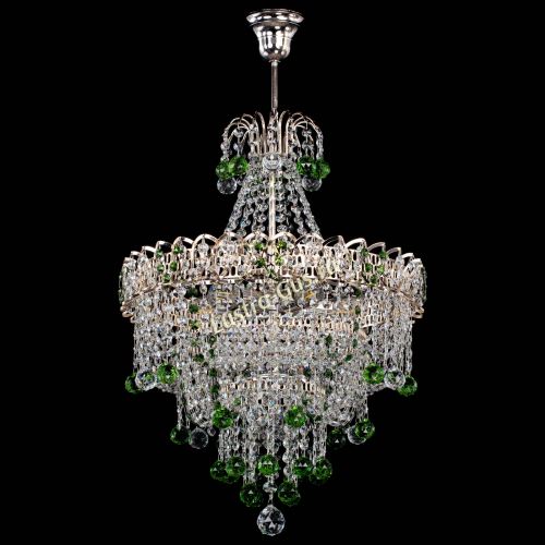 Люстра Натали Софья зеленая в Симферополе Гусь Хрустальный