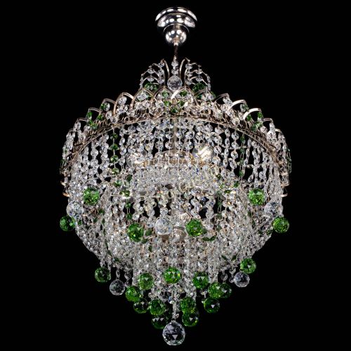 Люстра Натали Софья зеленая в Симферополе Гусь Хрустальный