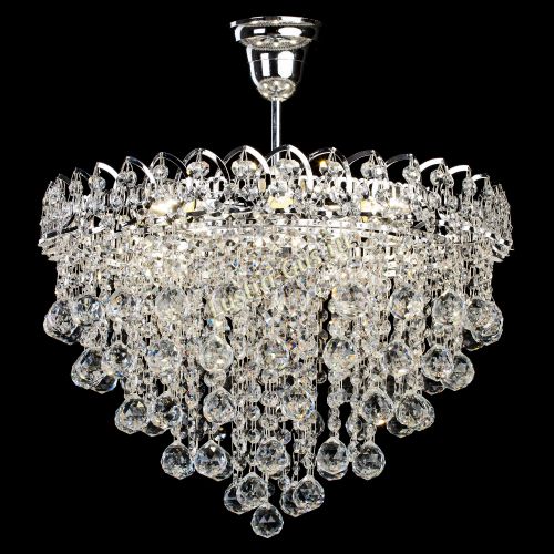 Люстра Капель Лепесток Шар  30мм с подвесом в Симферополе Гусь Хрустальный