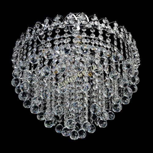 Люстра Капель Лепесток Шар  30мм с подвесом в Симферополе Гусь Хрустальный