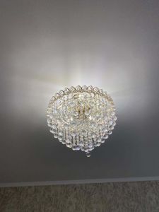 Люстра Капель Лепесток Шар  30мм с подвесом в Симферополе отзыв и фото покупателя