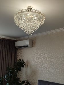 Люстра Капель Лепесток Шар  30мм с подвесом в Симферополе отзыв и фото покупателя