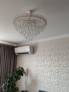 Люстра Капель Лепесток Шар  30мм с подвесом в Симферополе отзыв и фото покупателя