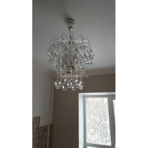 Люстра Каскад Шар 40 мм в Симферополе Гусь Хрустальный