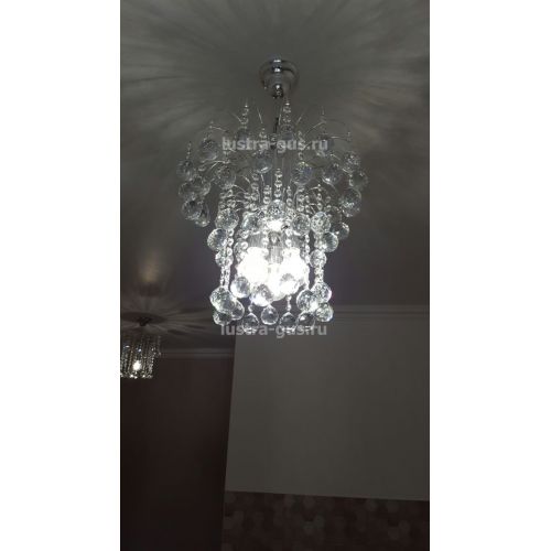 Люстра Каскад Шар 40 мм в Симферополе Гусь Хрустальный