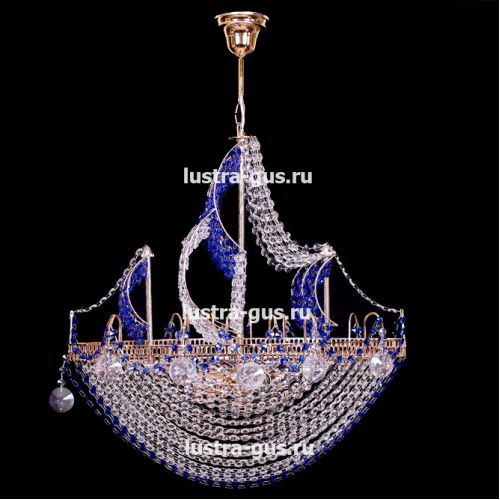 Люстра Корвет синий в Симферополе Гусь Хрустальный